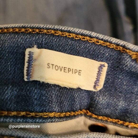 Madewell Jeans Size 27 Stovepipe High Rise Tummy Control Leman Wash MB466 - Picture 5 of 13